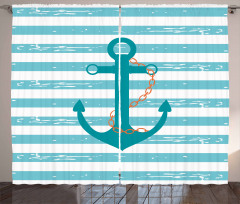 Ship Anchor Marine Life Curtain
