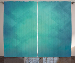 Retro Grunge Tranquil Curtain