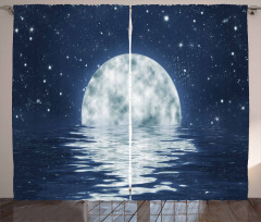 Moon Setting over Sea Curtain