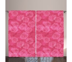 Shades of Pink Romantic Curtain