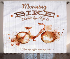 Bike Love Passion Curtain