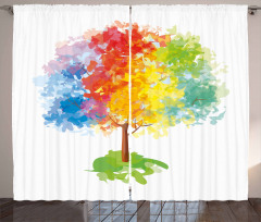 Abstract Tree Nature Curtain