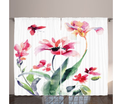 Watercolor Pastel Boho Curtain
