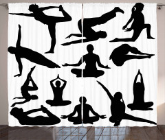 Yoga Postures Body Curtain