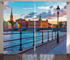 Scandinavian Old Town Curtain