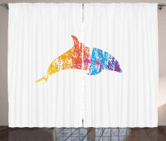 Marine Animal Design Curtain