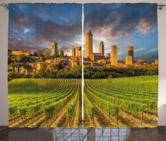 San Gimignano Vineyards Curtain