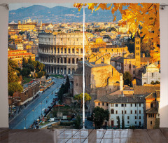 Colosseum View in Rome Curtain