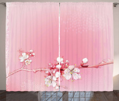 Japanese Cherry Bloom Curtain