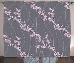 Japanese Sakura Curtain