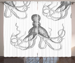 Animal Tentacles Marine Curtain