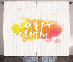 Carpe Diem Art Curtain