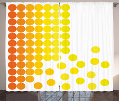 Ombre Dots Curtain