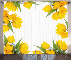 Yellow Tulips Curtain