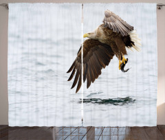 Bird with White Feathers Curtain