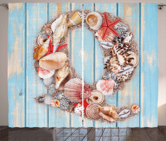 Nautical Animal Sea Curtain