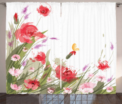 Floral Botany Curtain