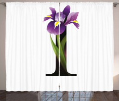 Iris Flowers Capital I Curtain