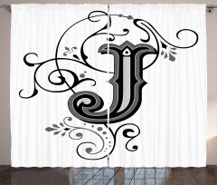 Noble Royal Initials J Curtain