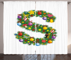 Christmas Ornament S Curtain
