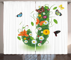 Butterfly Flourish Curtain