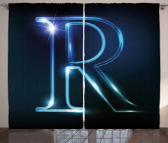 Futuristic Design R Curtain