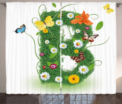 Flourish Daisy Garden Curtain