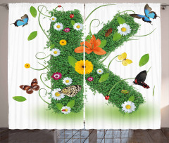 Nature Inspired Image Curtain
