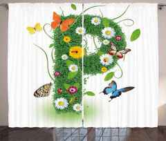 Lively Summer Wings Curtain
