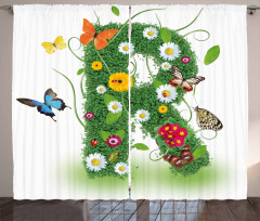 Flora and Fauna R Curtain