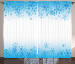 Abstract Snowflakes Cold Curtain