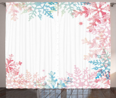 Winter Inspired Pastel Curtain