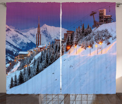 Majestic Sunrice Ski Curtain
