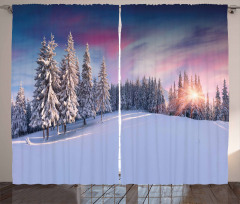 Idyllic Serene Panorama Curtain