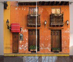 Cartagena Streets Photo Curtain
