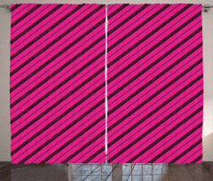 Diagonal Lines Modern Curtain