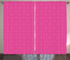 Squares Classical Tile Curtain