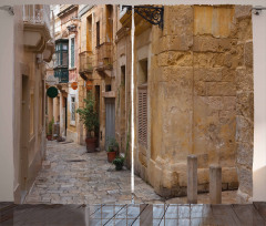 Old Narrow Street Town Curtain