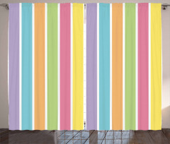 Pastel Summer Funky Curtain