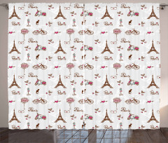 City of Love and Fashion Curtain