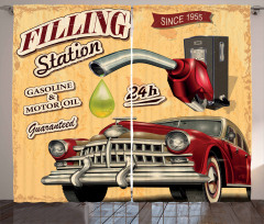 Gasoline Station Vehicle Curtain