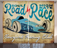 New York Racing Old School Curtain
