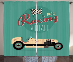 Vintage Style Automobile Curtain