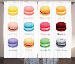 Colorful Macarons Curtain