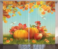Fall Season Yield Leaf Curtain
