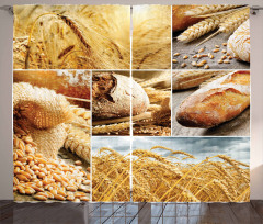 Bread Making Wheat Curtain