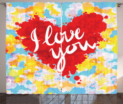 Brushstroke Message Curtain