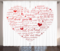 Love Words Universal Curtain