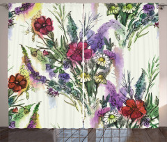 Floral Bouquet Curtain