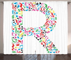 Cool and Musical Font Curtain